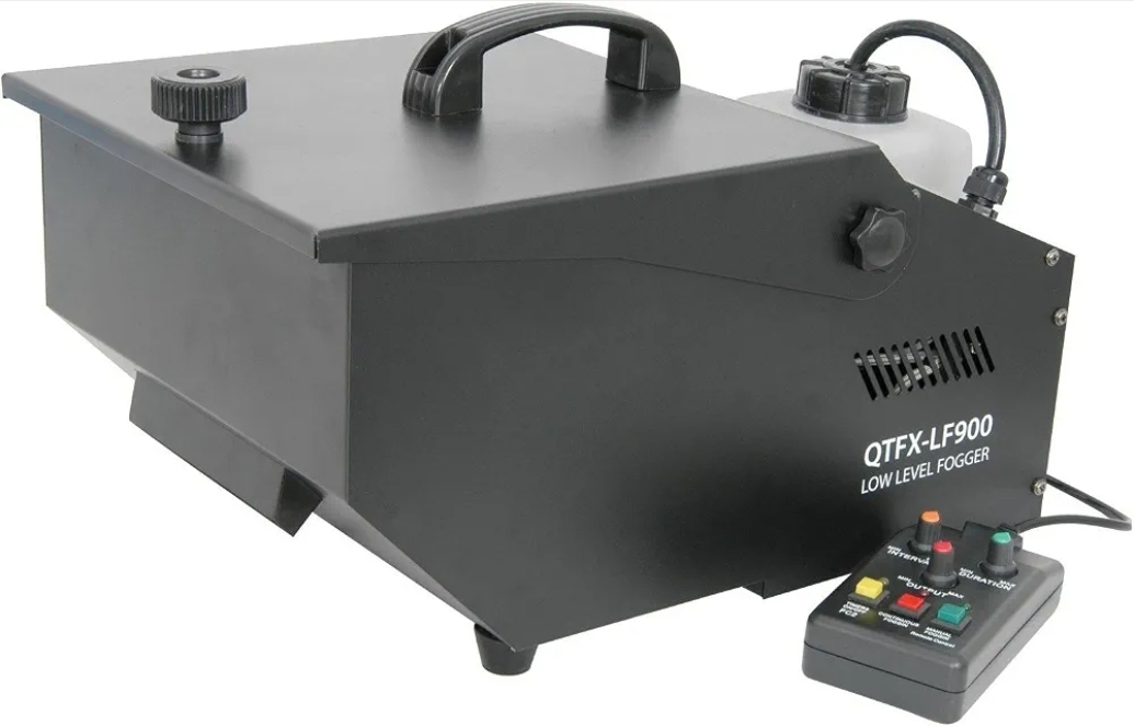 Qtx qtfx-lf900 low level fog smoke machine dj stage band + timer remote 900w