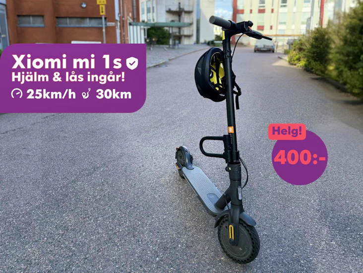 Xiaomi mi 1s elsparkcykel + cykelhjälm