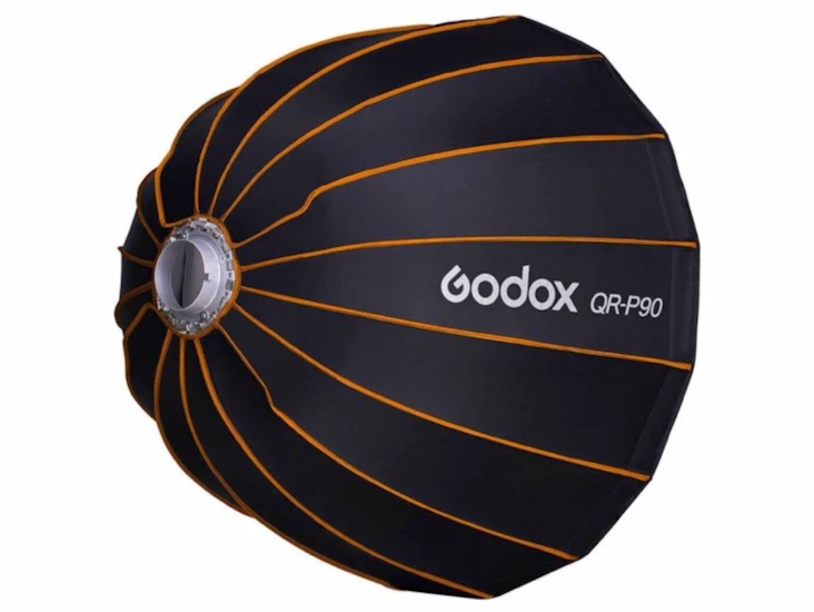 Batteridriven studioblixt på 600w med skärm