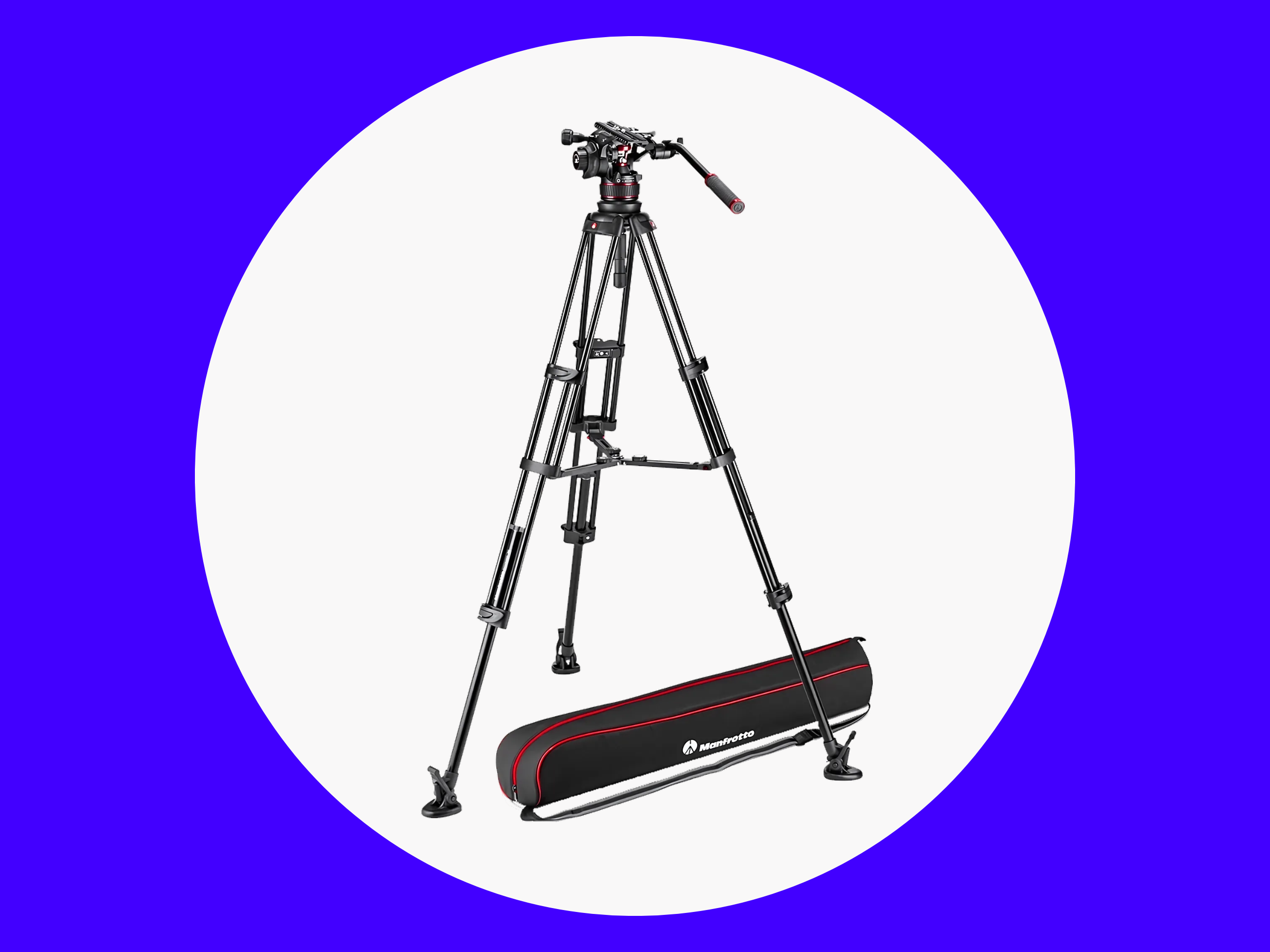 Manfrotto alu twin leg tripod + 504x fluid head 