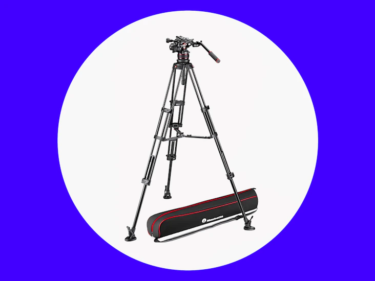 Manfrotto alu twin leg tripod + 504x fluid head