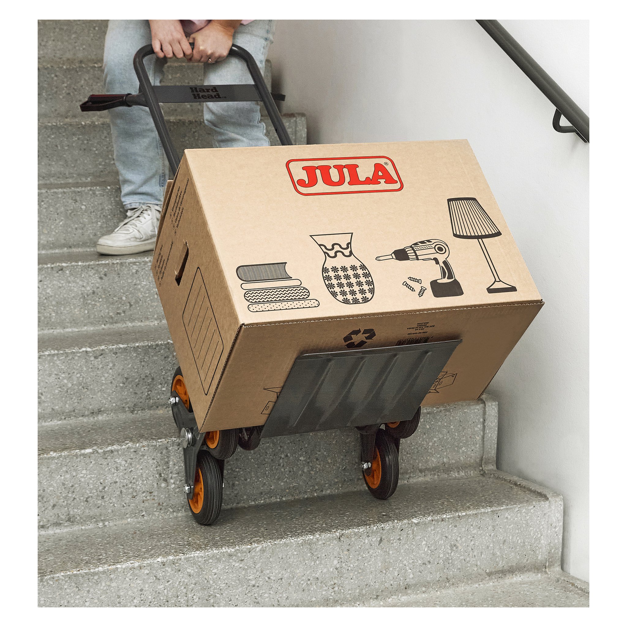 Trappetralle 120kg kapasitet - sammenleggbar