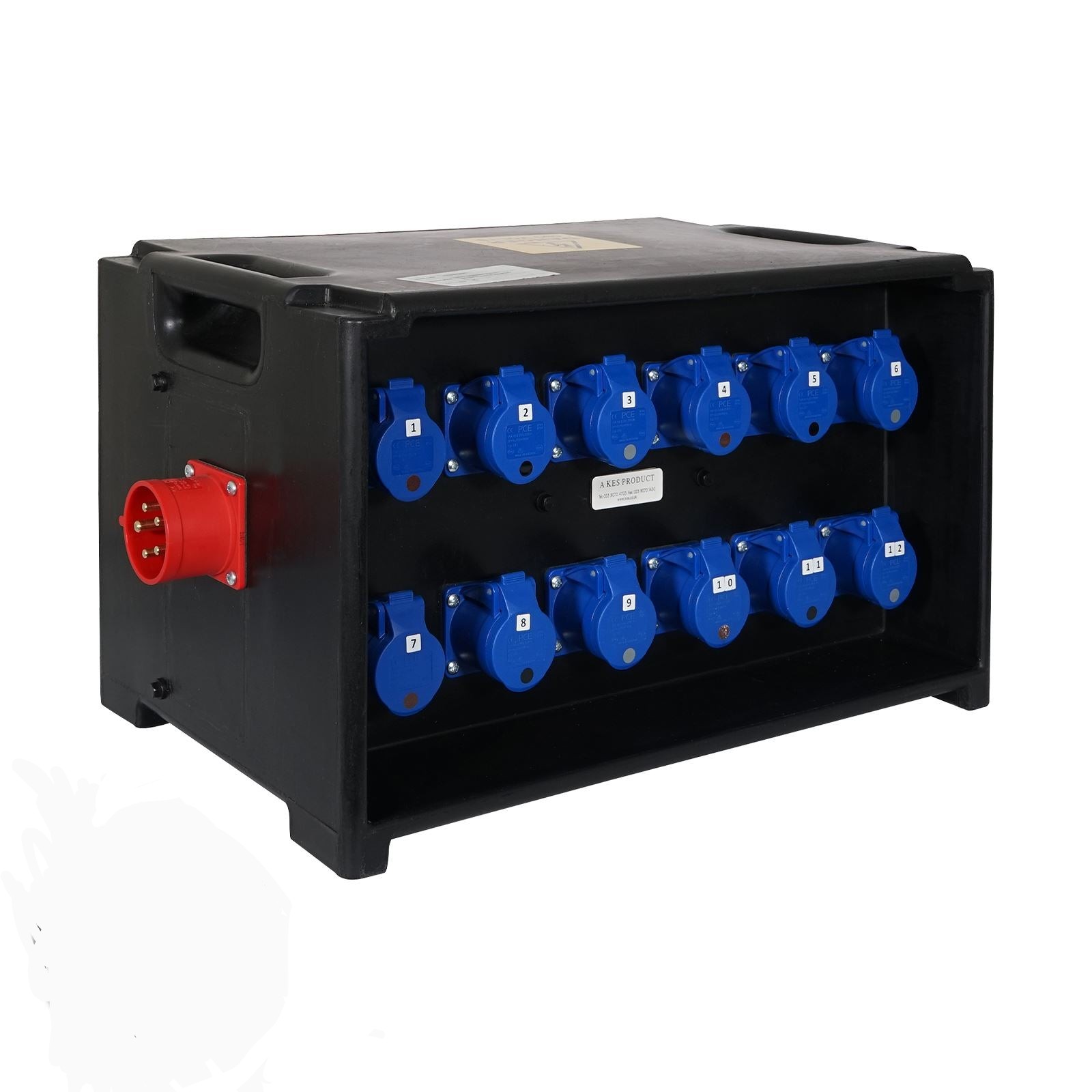 Pce merz distribution box 32a 3ph to 12x 16a rcbo