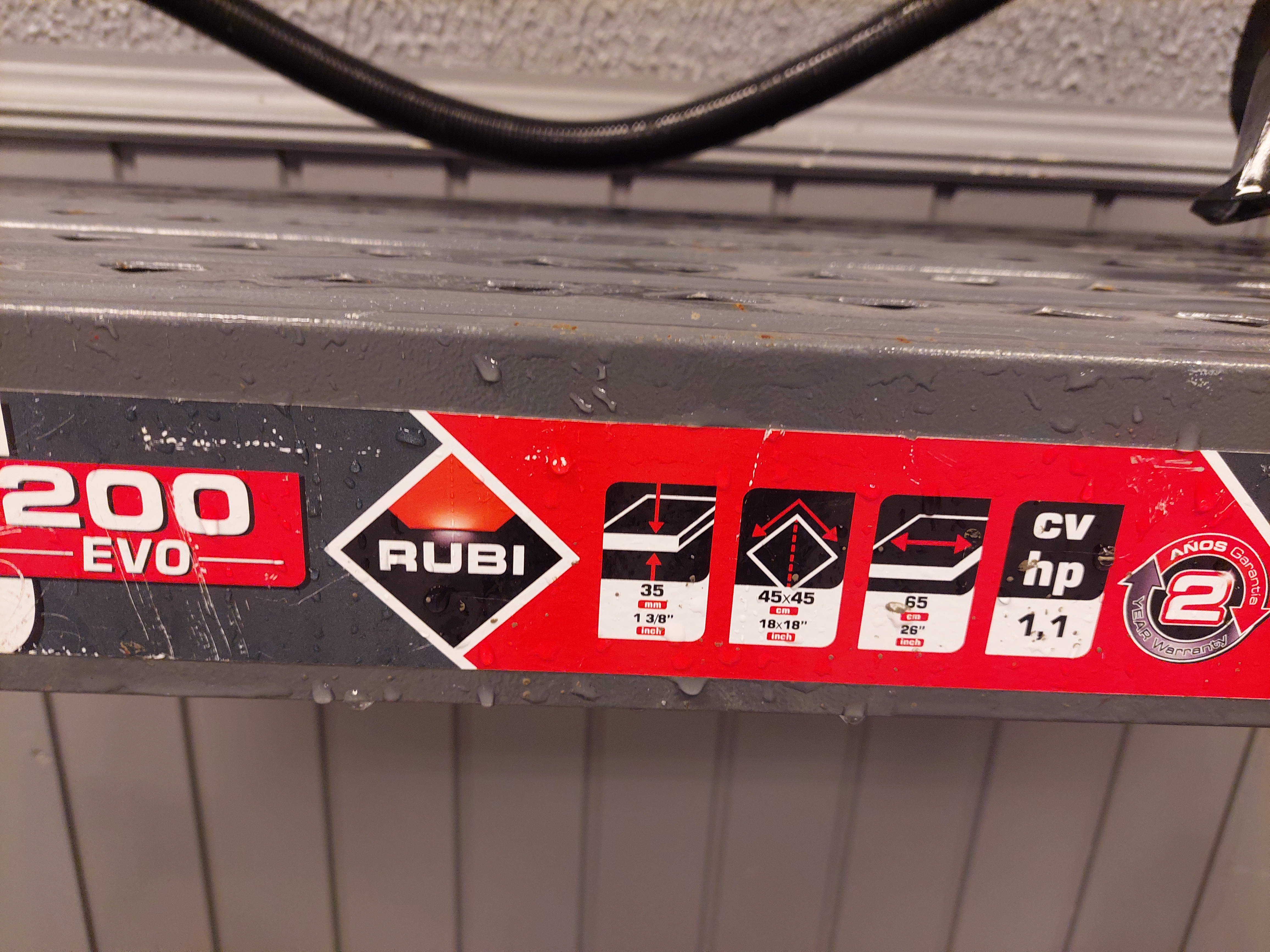 Fliskutter /vannsag rubi