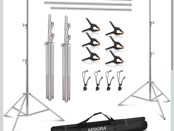 9.2 x 10 ft stainless steel backdrop stand adjustable heavy duty backdrop stand