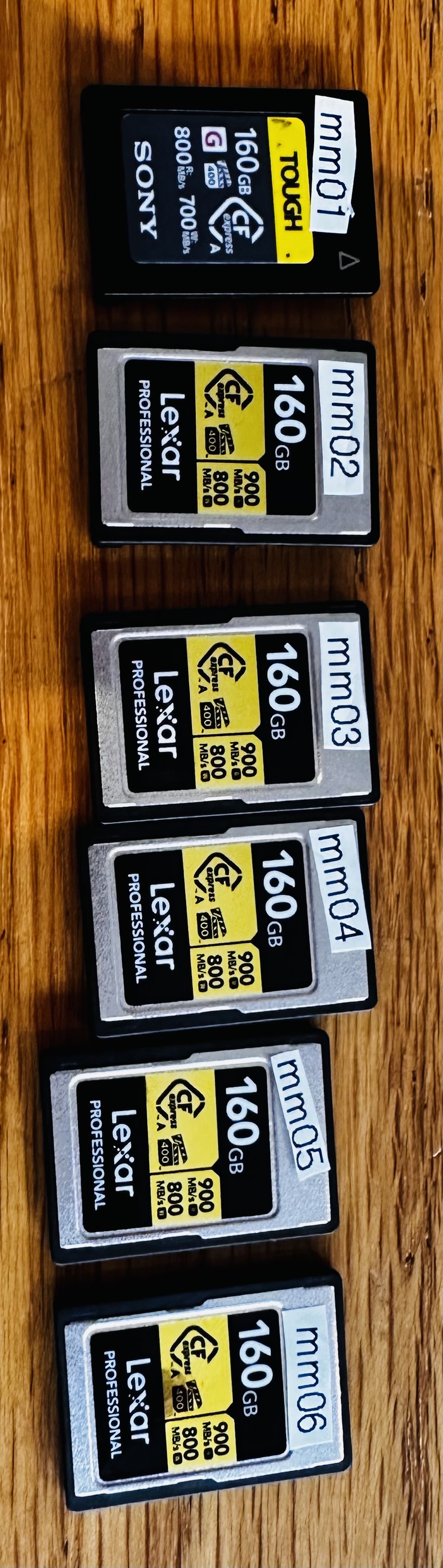 Cf express a cards lexar 160gb