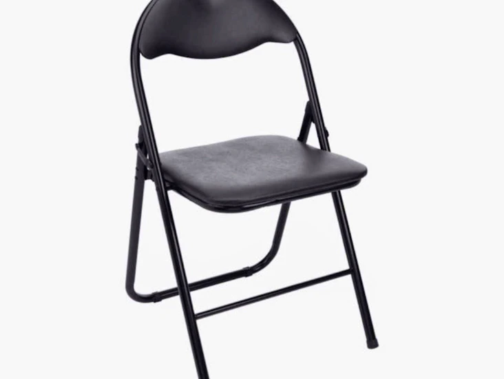 Svarta klappstolar