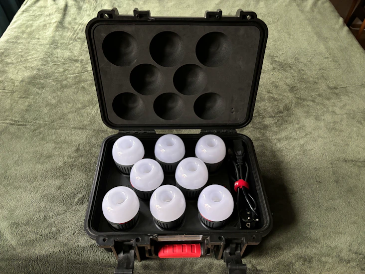 Aputure b7c 8-kit, lyspærer