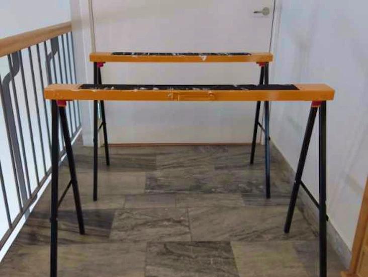 2 st målarbockar, sågbockar, arbetsbockar