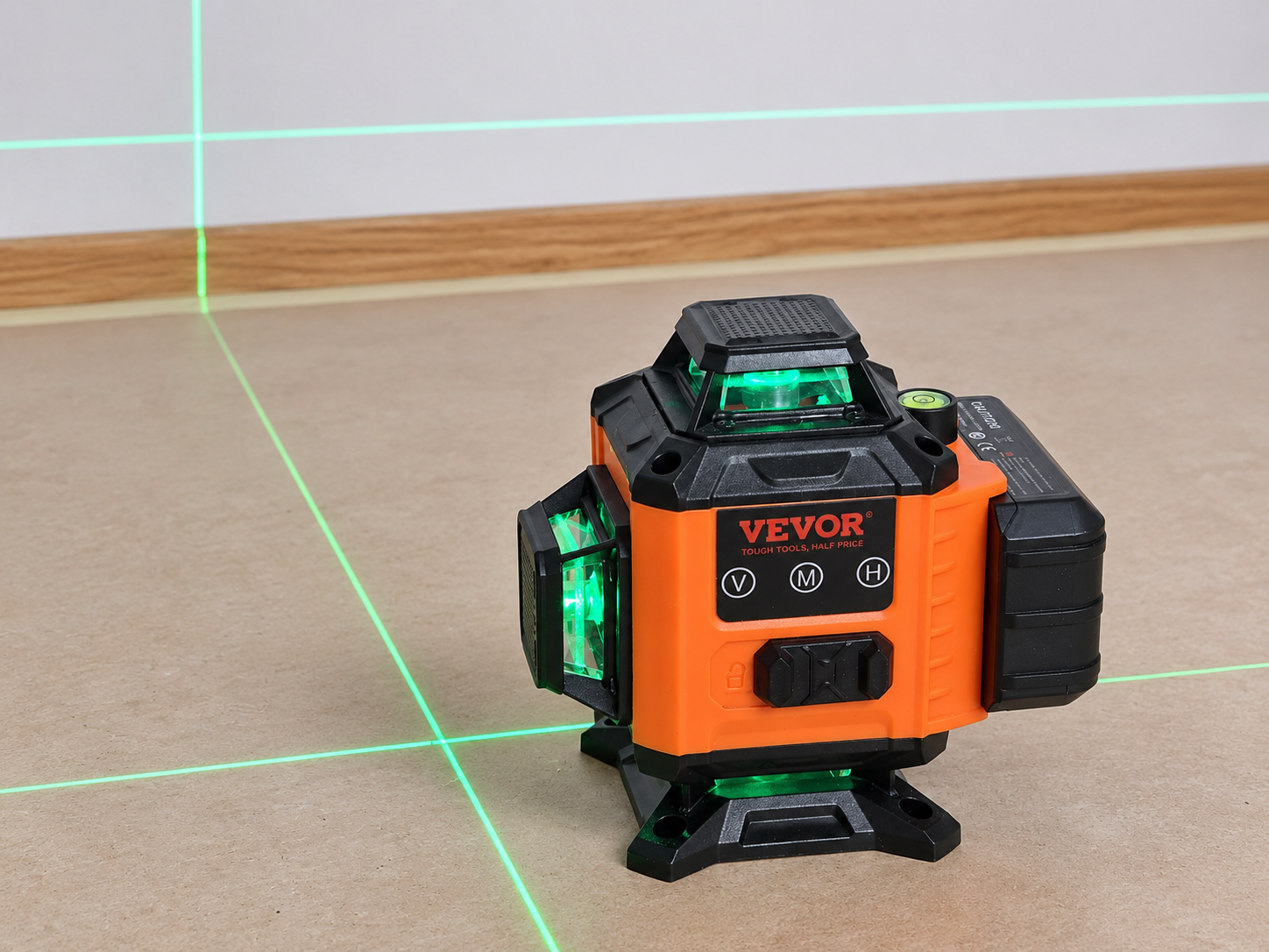 Vevor-ristilaser – vihreä laser
