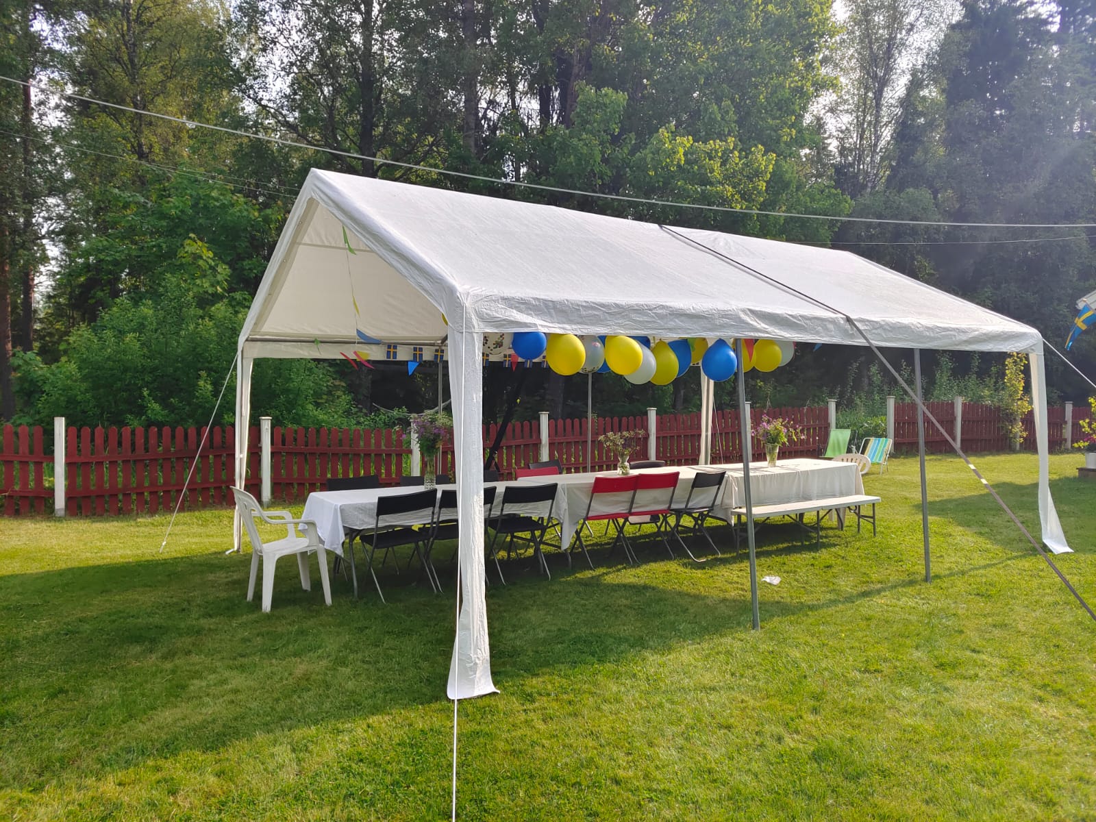 6x4m partytält 24 m2