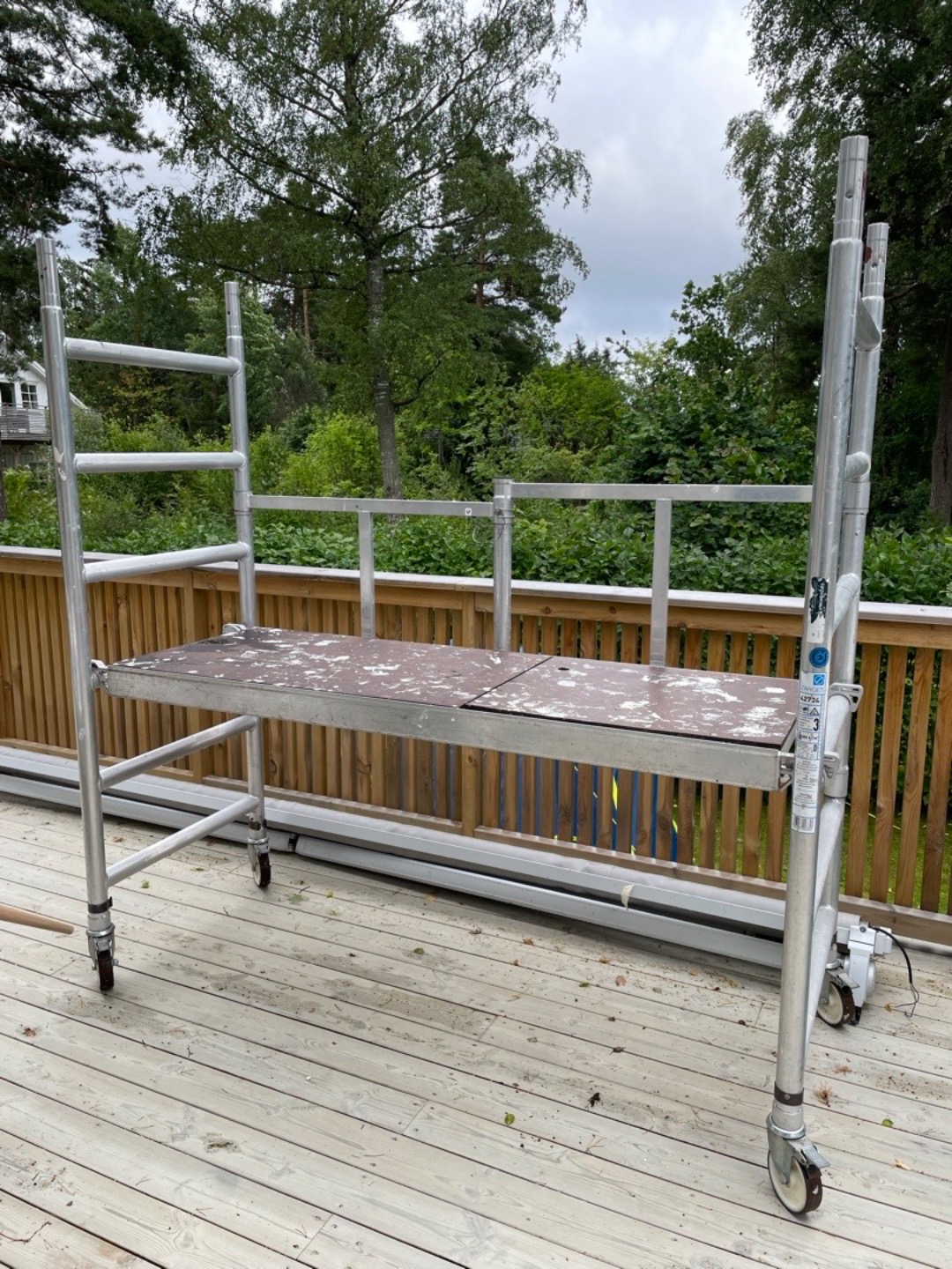 Zarges klappstillase med luke i aluminium