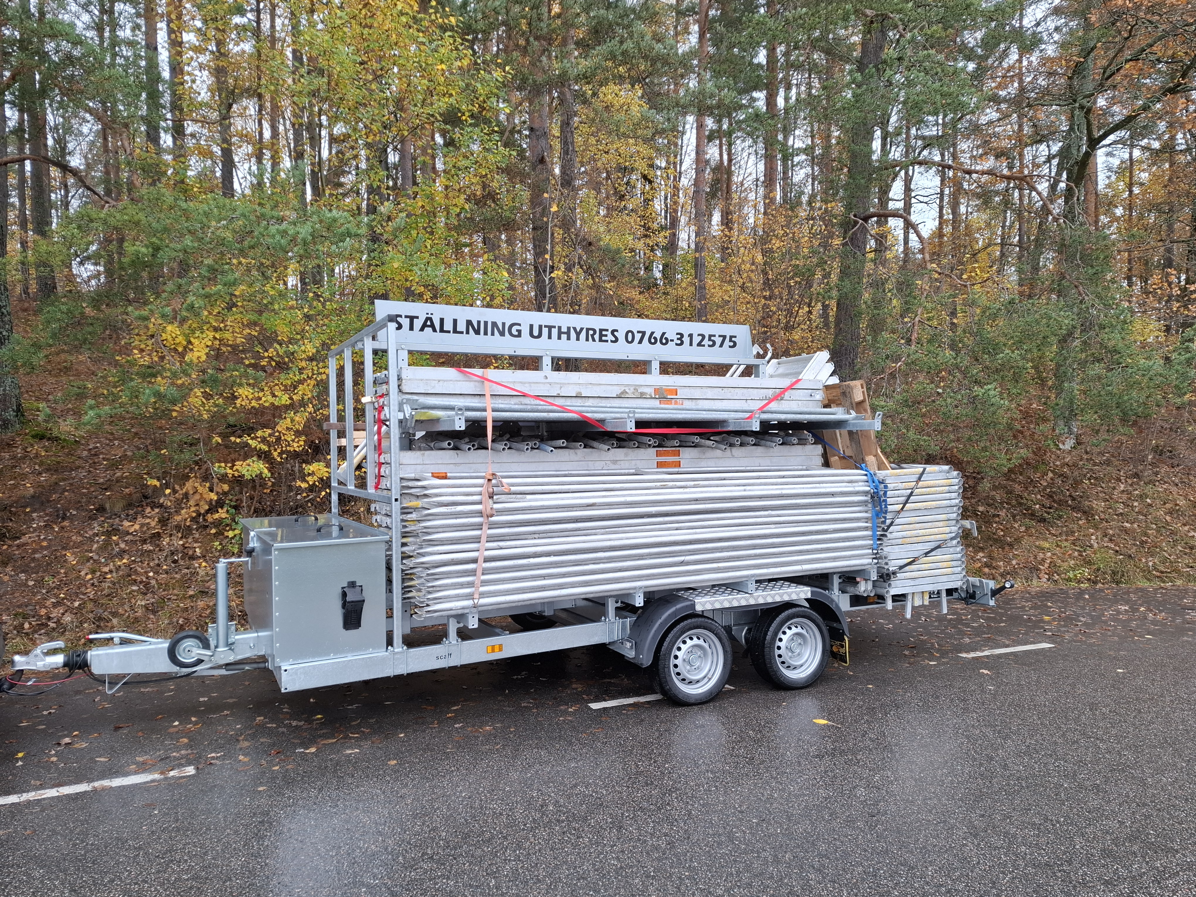 Ställning på trailer