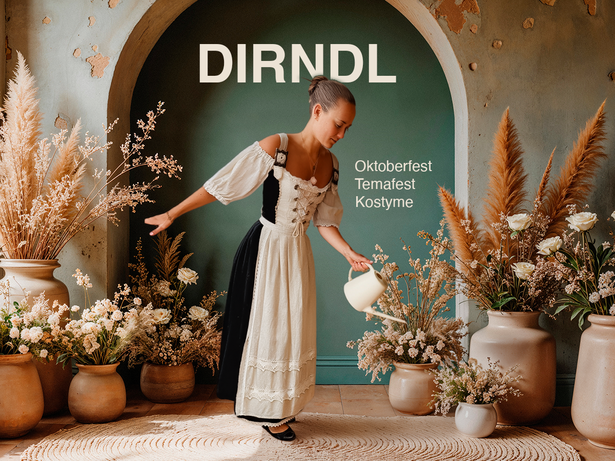 Dirndl fra wolperdinger i lin | oktoberfest, temafest og kostyme
