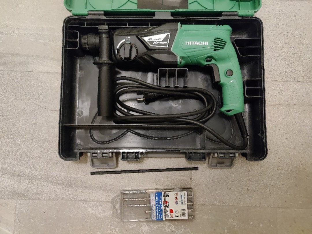 Hitachi borrhammare sds med olika borr