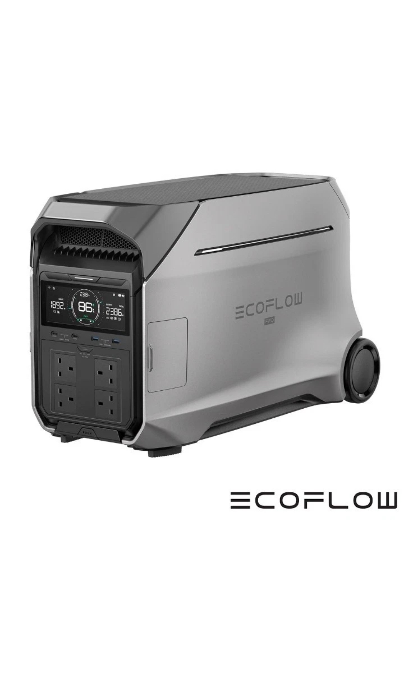 Ecoflow delta pro 3 portable power station 4096wh 4000w lifepo4 high capacity backup generator fast charging 0–80% in 60 minutes 8000w surge 6000w x boost home emergency power supply off grid solar compatible whole house backup construction photography videography lighting audio sound system event concert dj professional heavy duty silent reliable energy solution 
