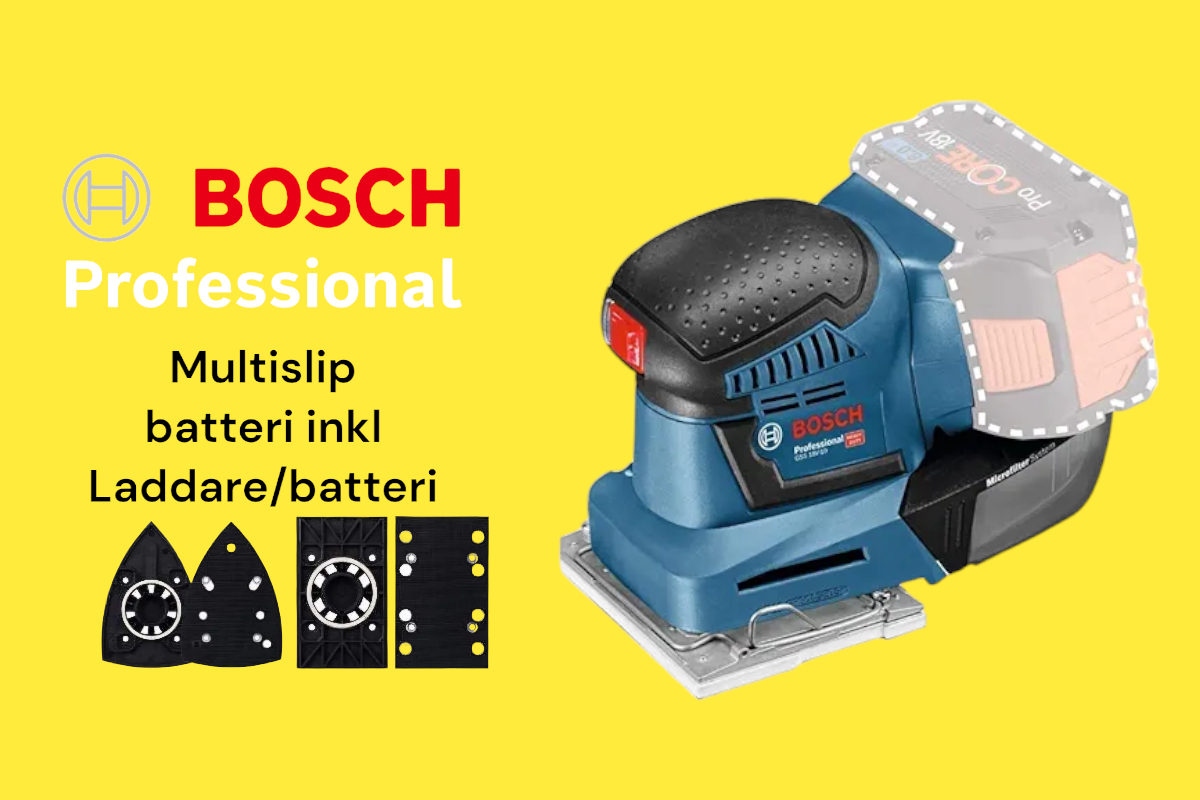 Batteri slipmaskin 3 olika plattor  proffs