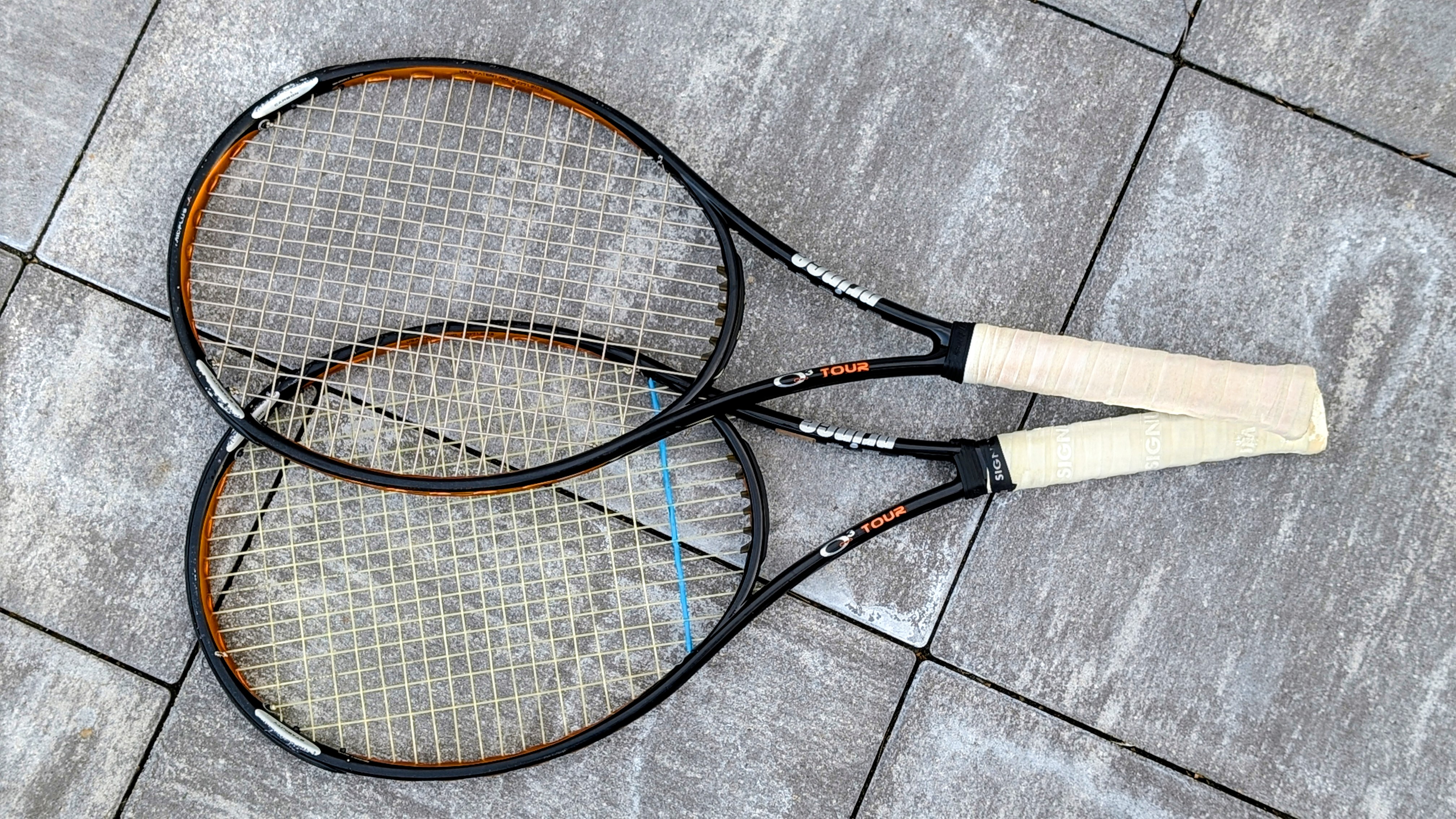 2 st. tennisrack med boll