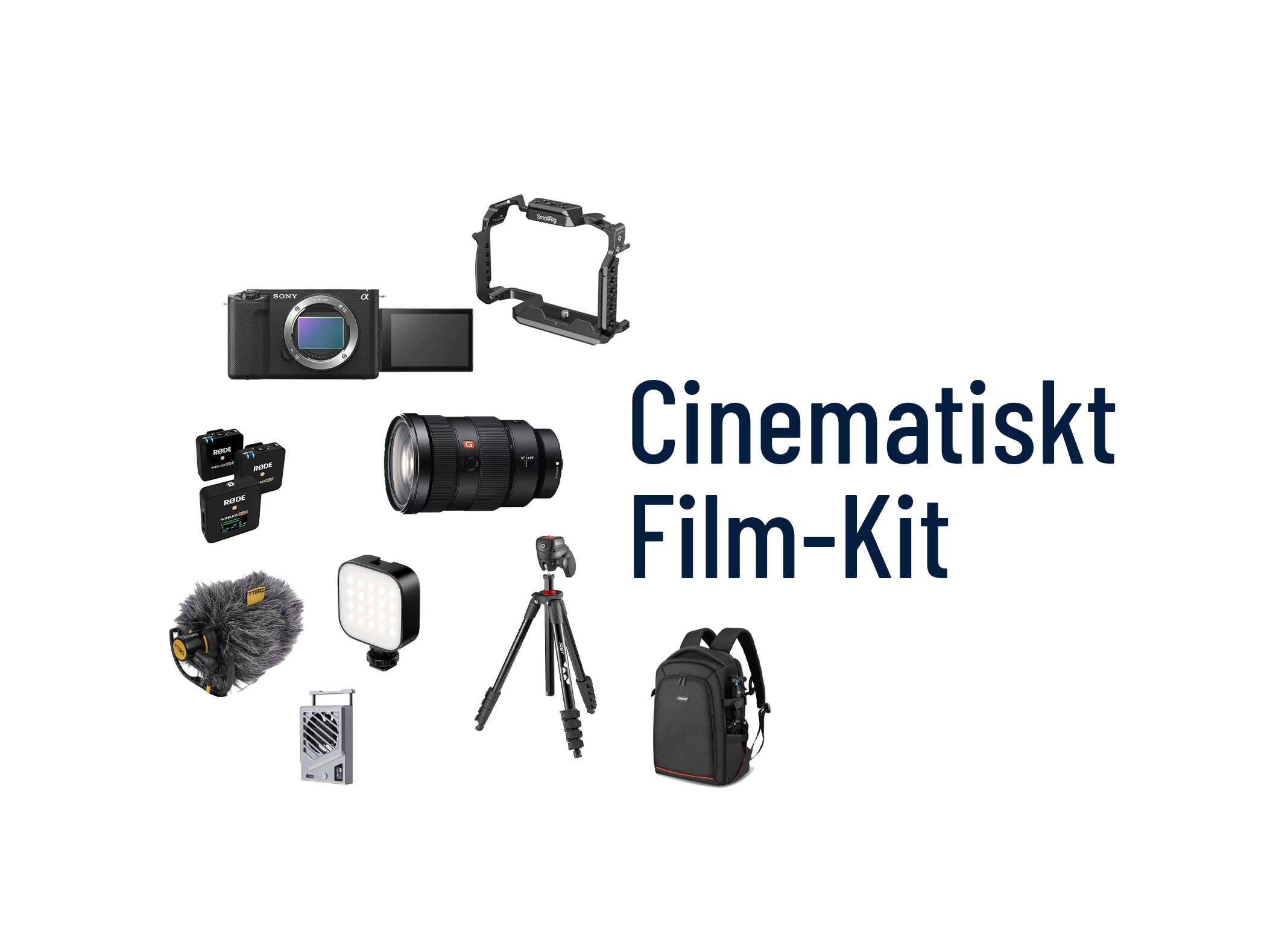 Cinematiskt film-kit – sony zv-e1 fullformat + 24-70mm f/2.8 gm – allt ingår