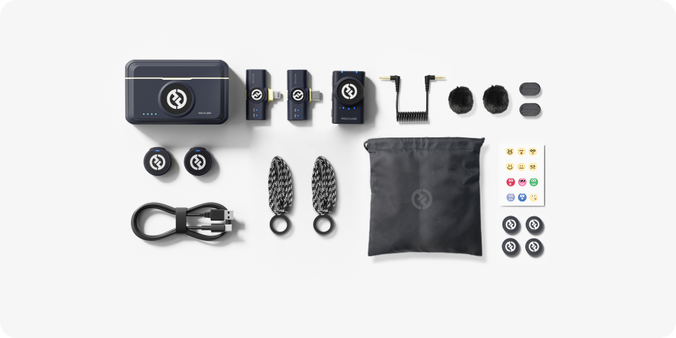 Hollyland lark m2 wireless mic combo