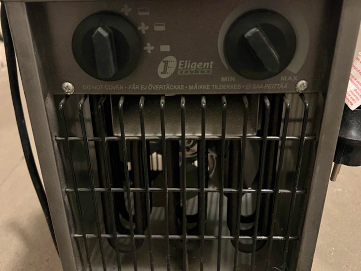 Smidig liten värmefläkt