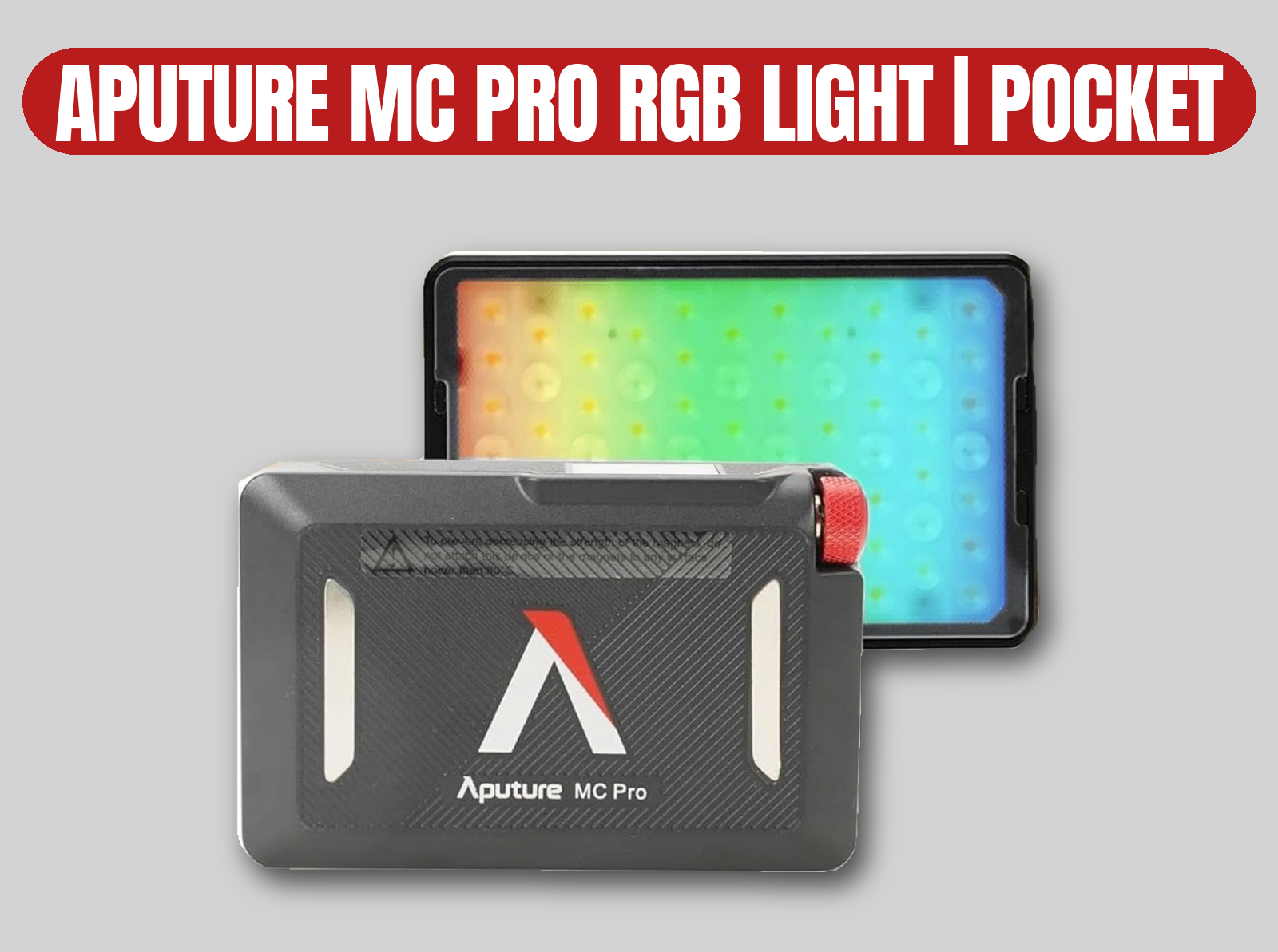 Aputure mc pro rgb light | pocket rgbww led mini panel / magnetic / usb-c rechargeable (like aputure mc)