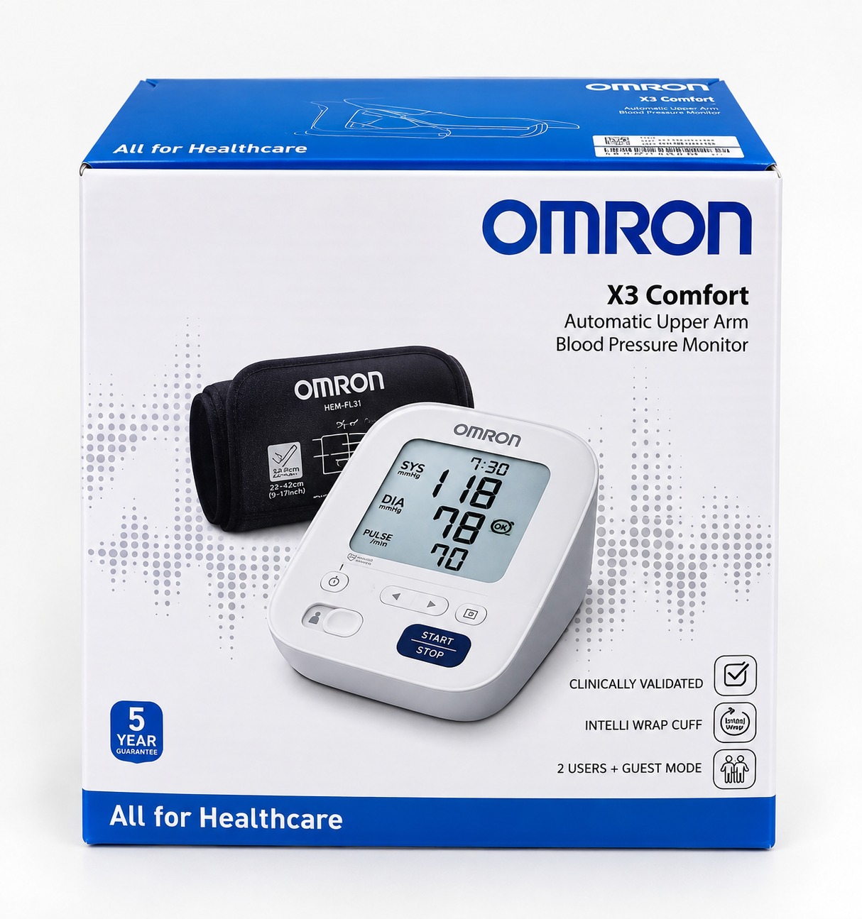 Omron x3 comfort automatic blood pressure monitor