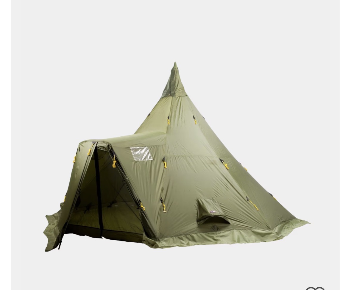 Helsport lavvu 4–6 camp – romslig lavvo med bunnduk og innertelt