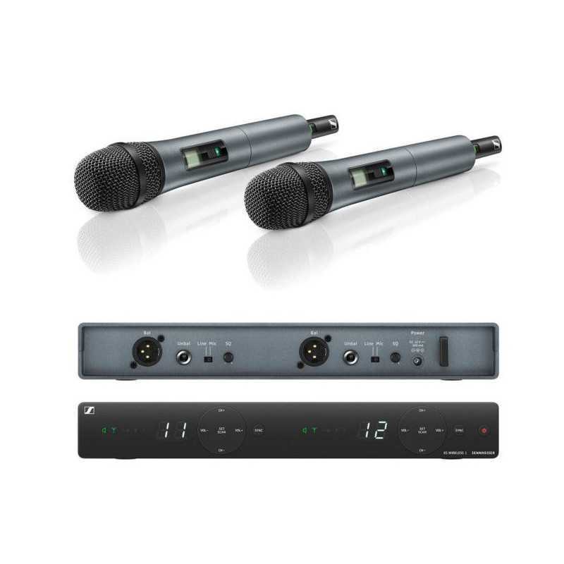 2x sennheiser xsw 1 835 wireless microphones