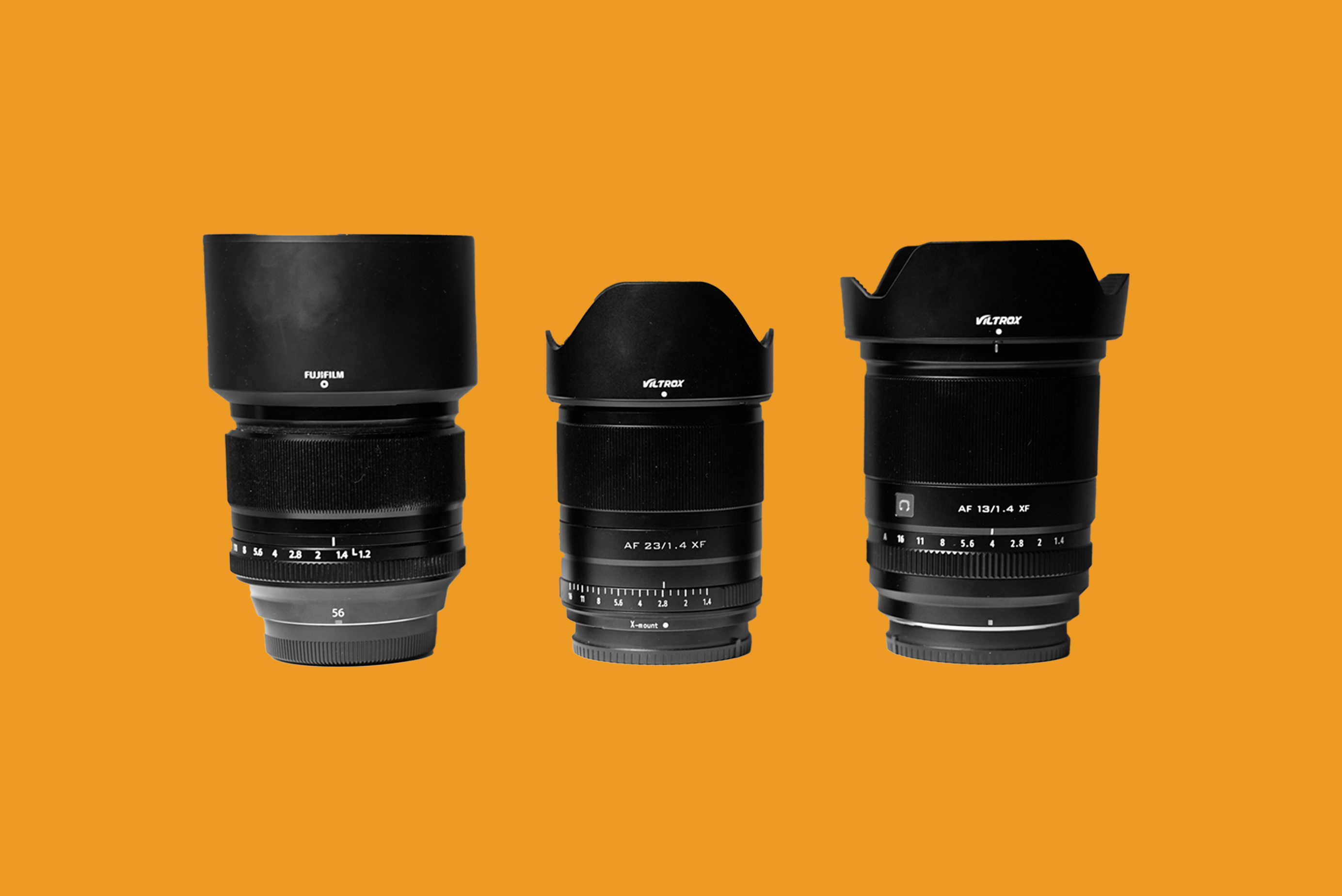 Fujifilm 3 lens kit: 13mm, 23mm, 56mm
