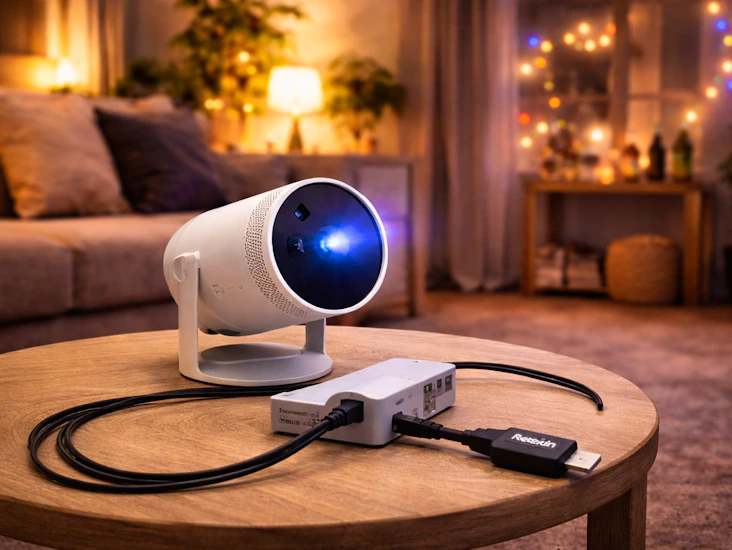 Smidig projektor – samsung the freestyle