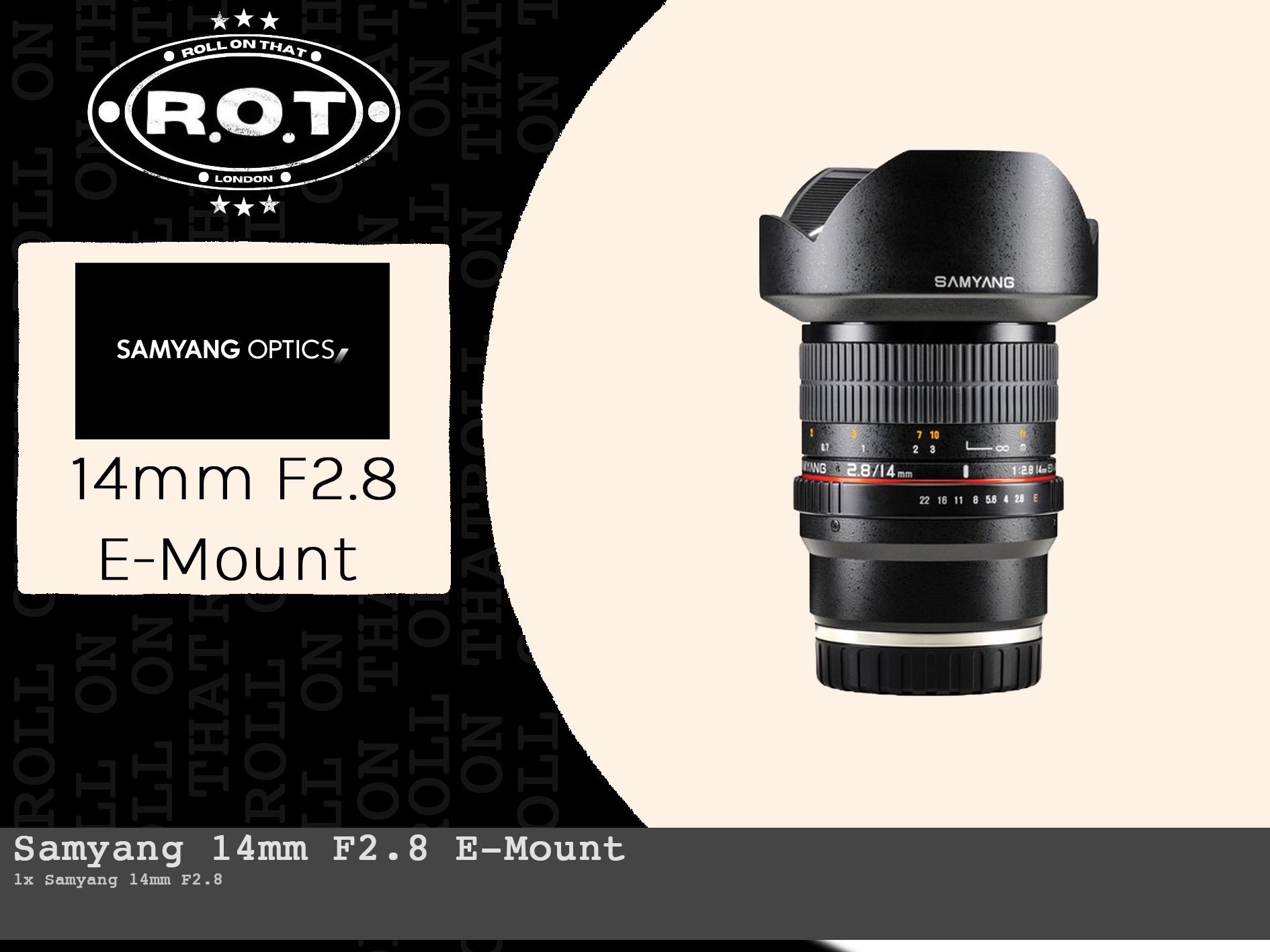 Samyang 14mm f2.8 e-mount 