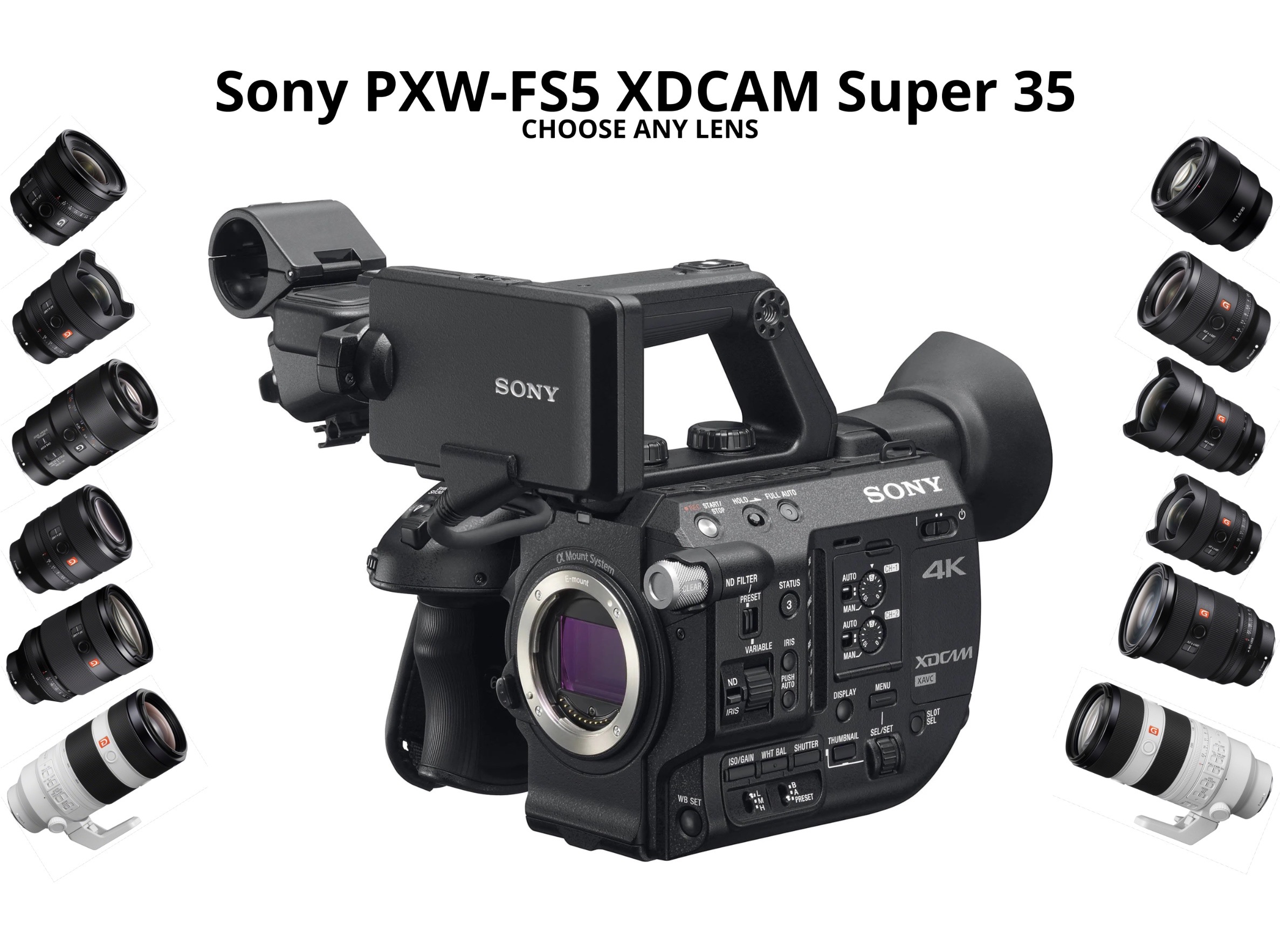 Sony pxw-fs5 + one lens 