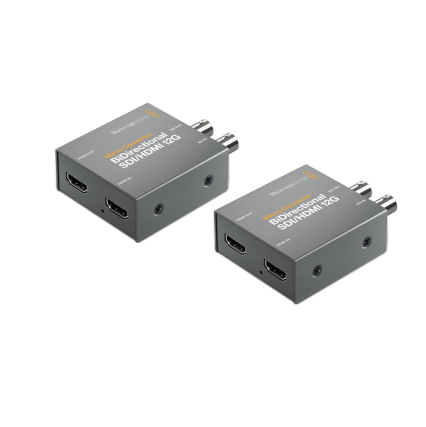 2x blackmagic micro converter bidirectional sdi hdmi 12g with psu