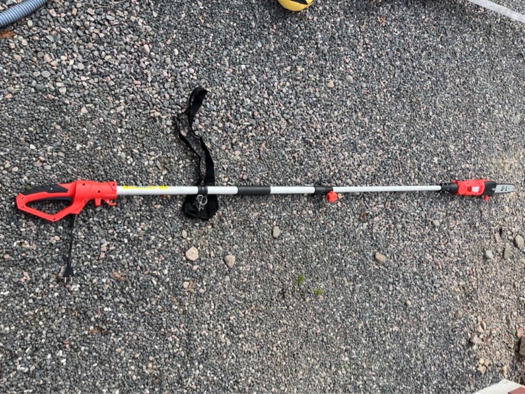 Grensåg, lång motorsåg, stångsåg, teleskop