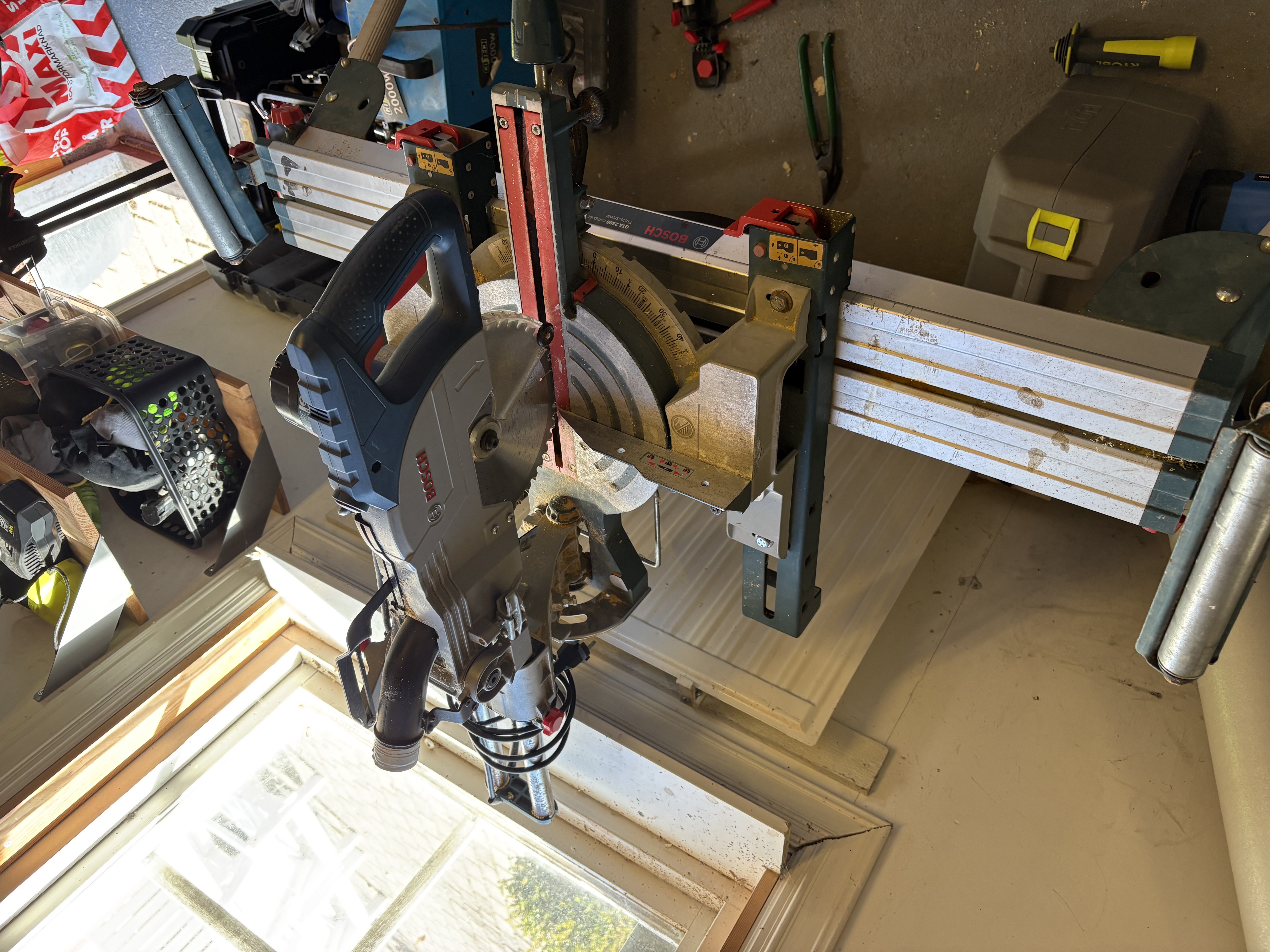 Bosch kap- och gersåg med stativ