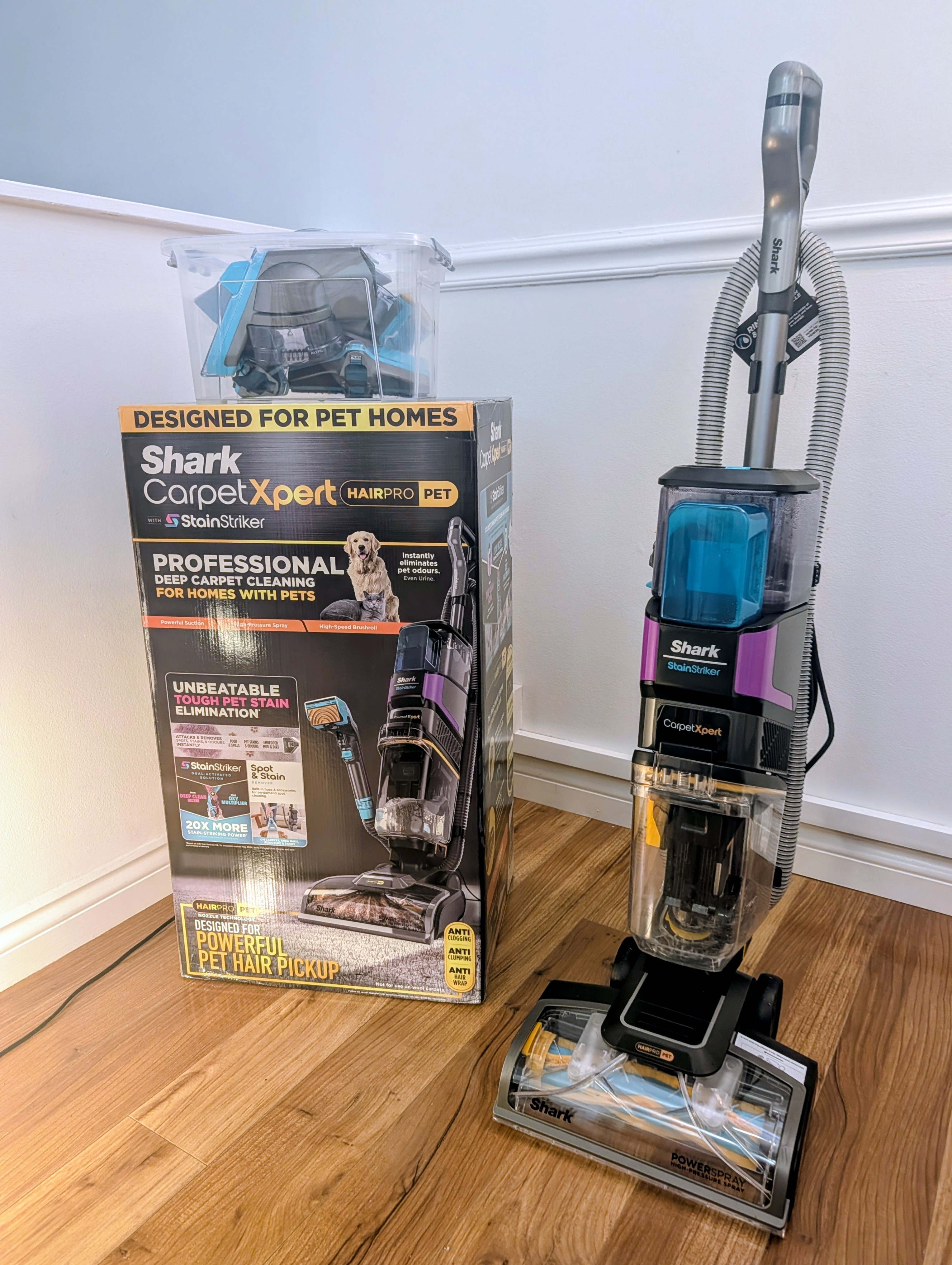 Rent the shark carpetxpert hairpro pet (ex300 series) deep carpet cleaner