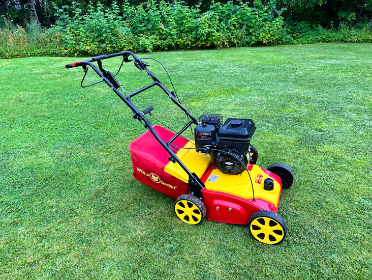 Vertikalskärare / mossrivare - bensin - wolf-garten 389 b