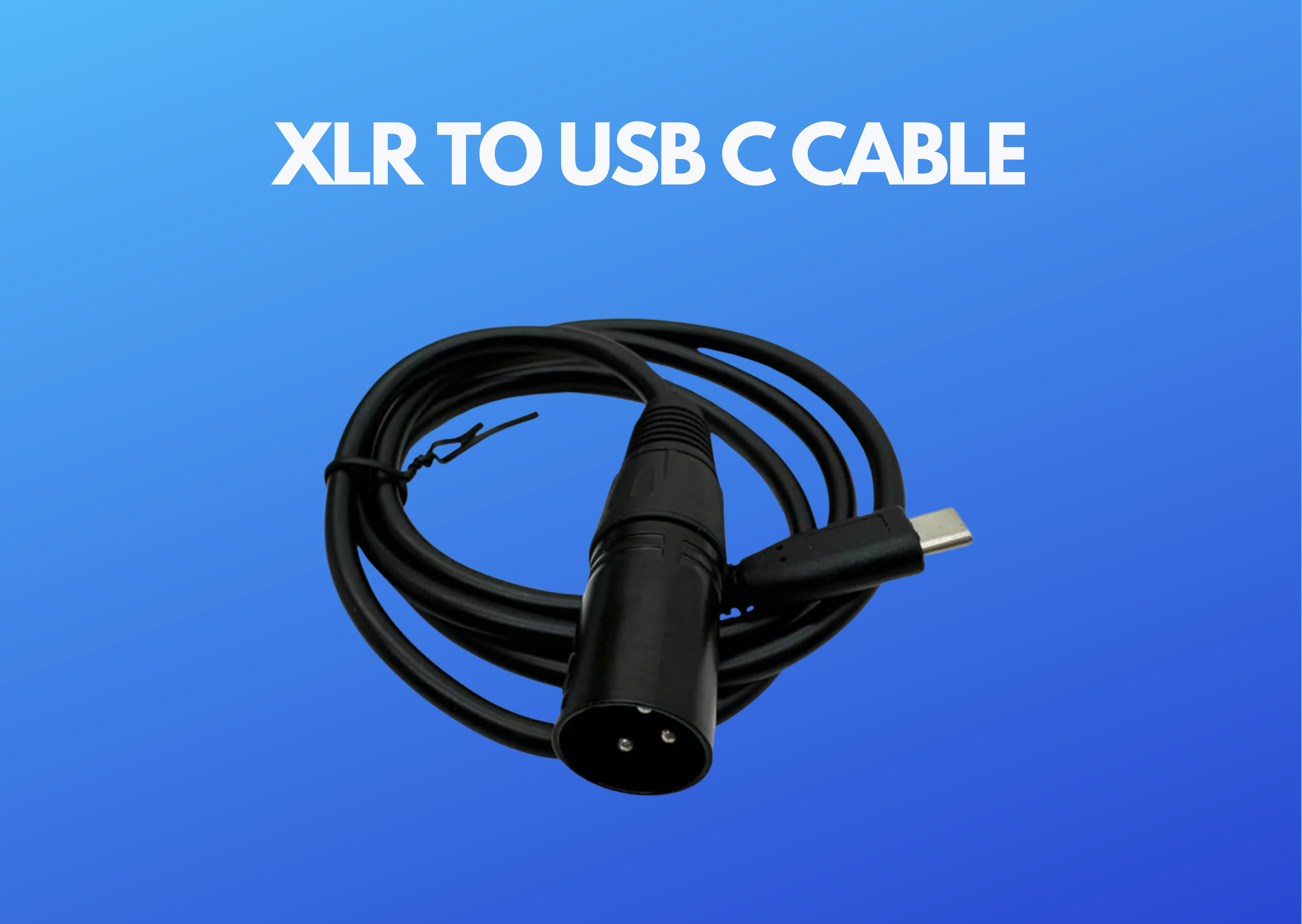 Xlr male to usb c cable