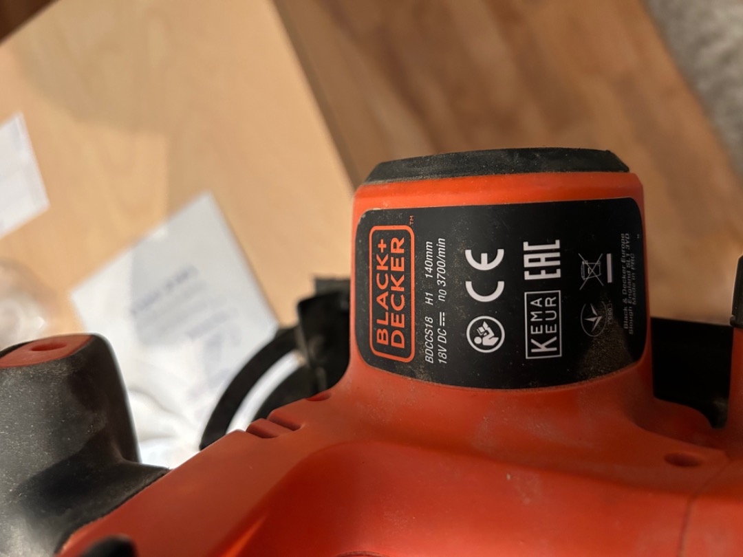 Black & decker sirkelsag