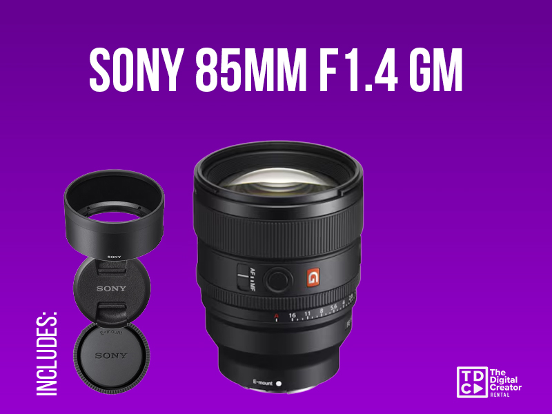 Sony 85mm f1.4 gm prime lens