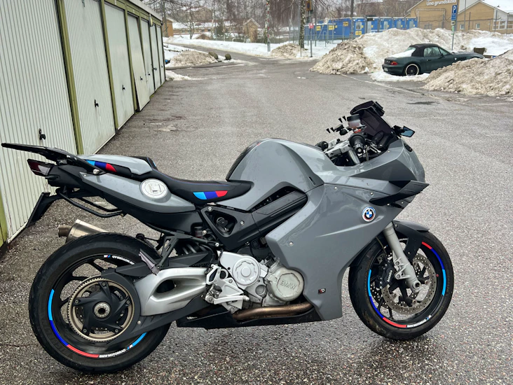 Motorcykel mc bmw f800s custom restomod nardo gray