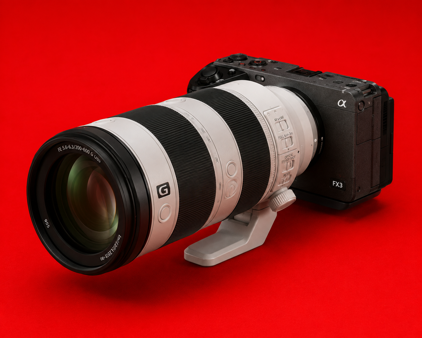 Sony fx3 + sony 200-600mm f/5.6-6.3 g oss e-mount super-telephoto zoom lens