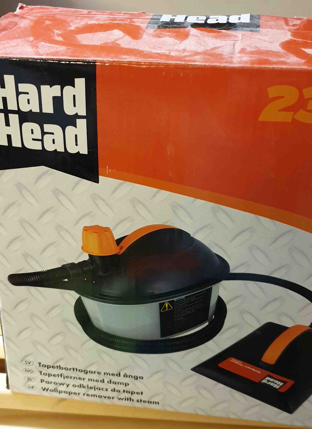 Tapetborttagare med ånga