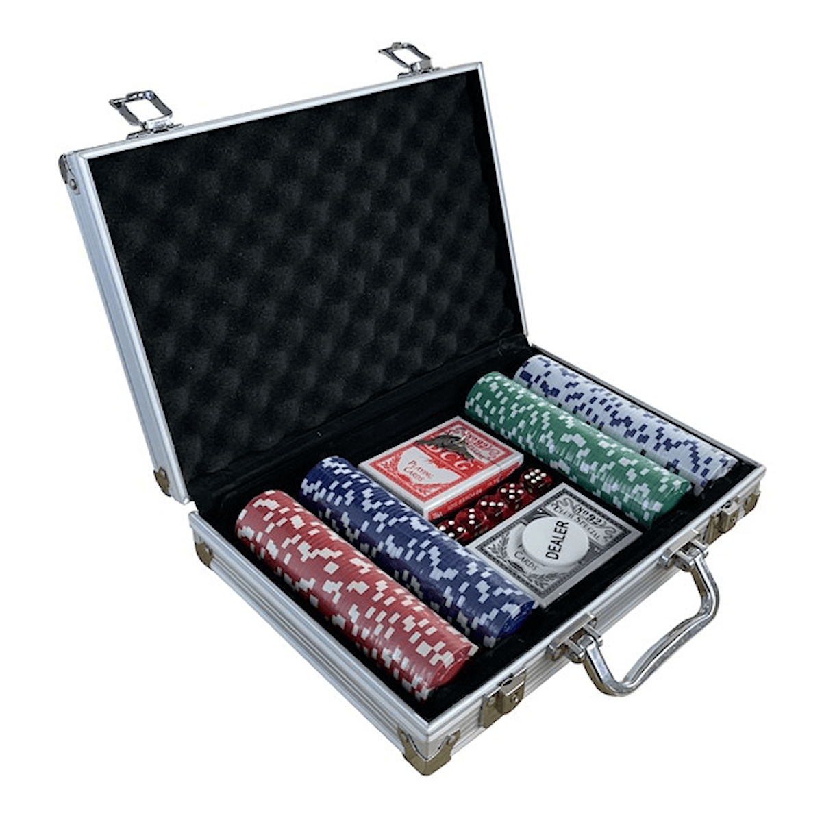 Pokerspill med koffert texas hold'em pokersett