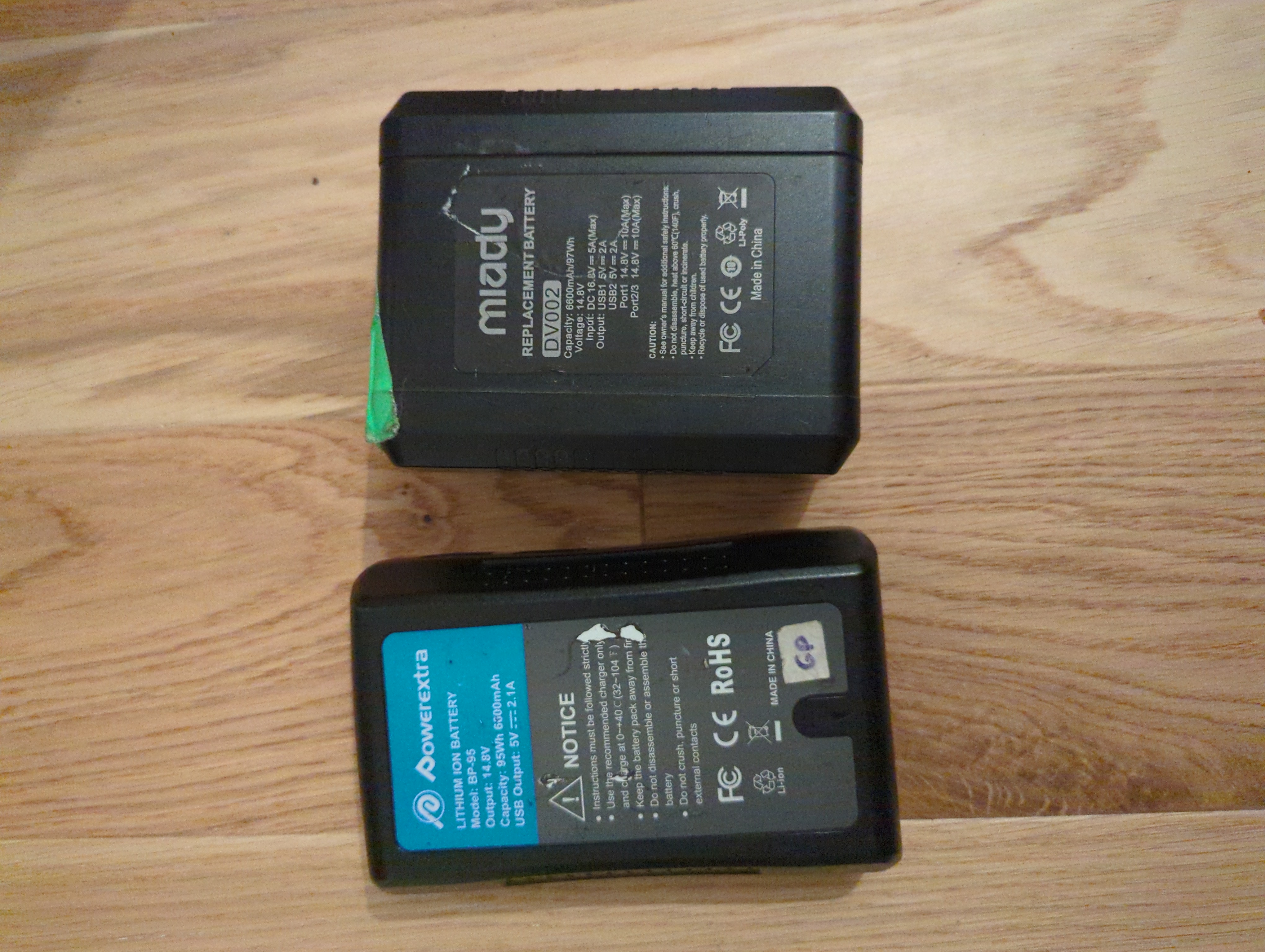 2 x vlock v lock batteries usb dtap 