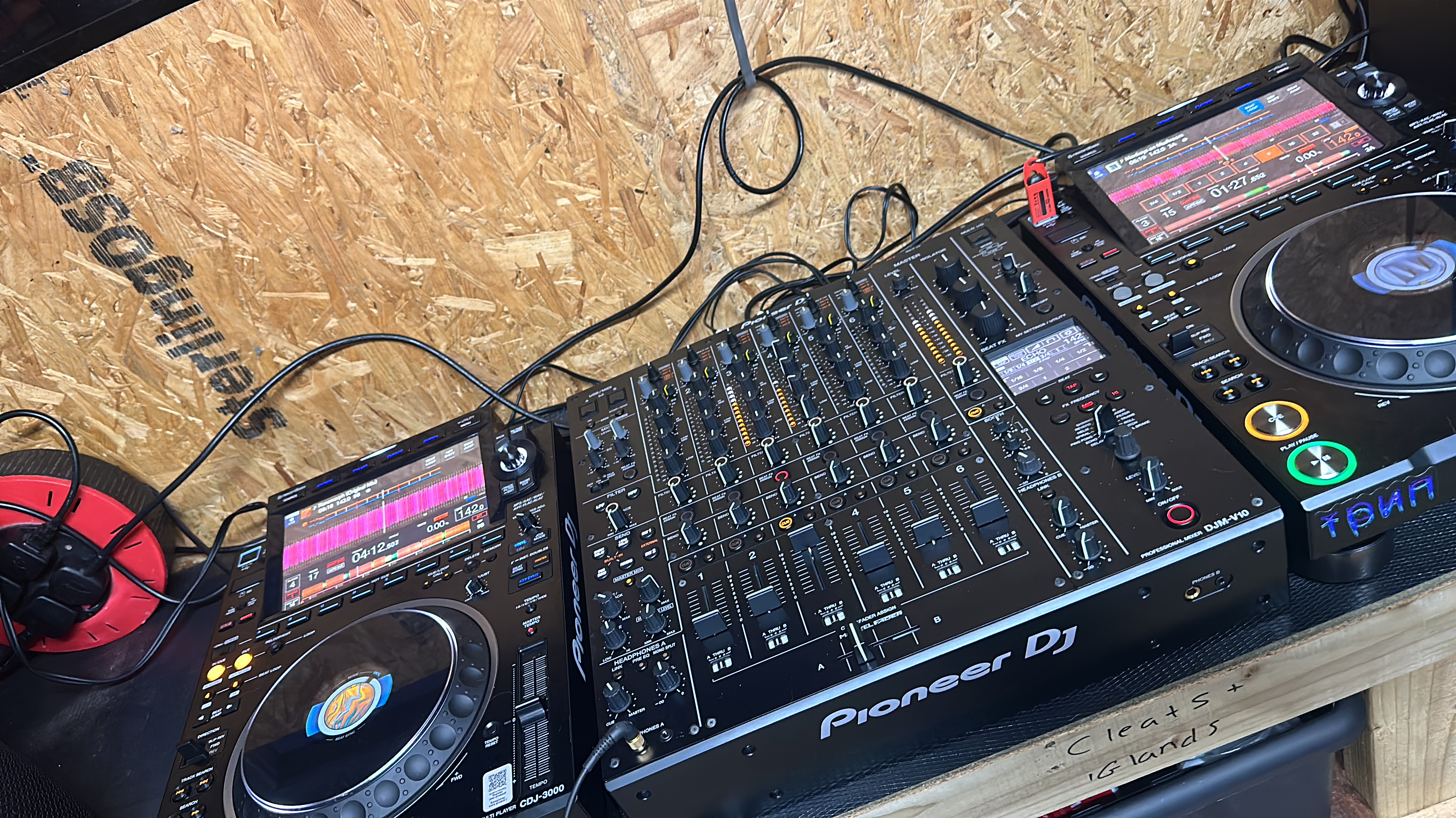 Cdj 3000 & pioneer djm v10 full professional setup