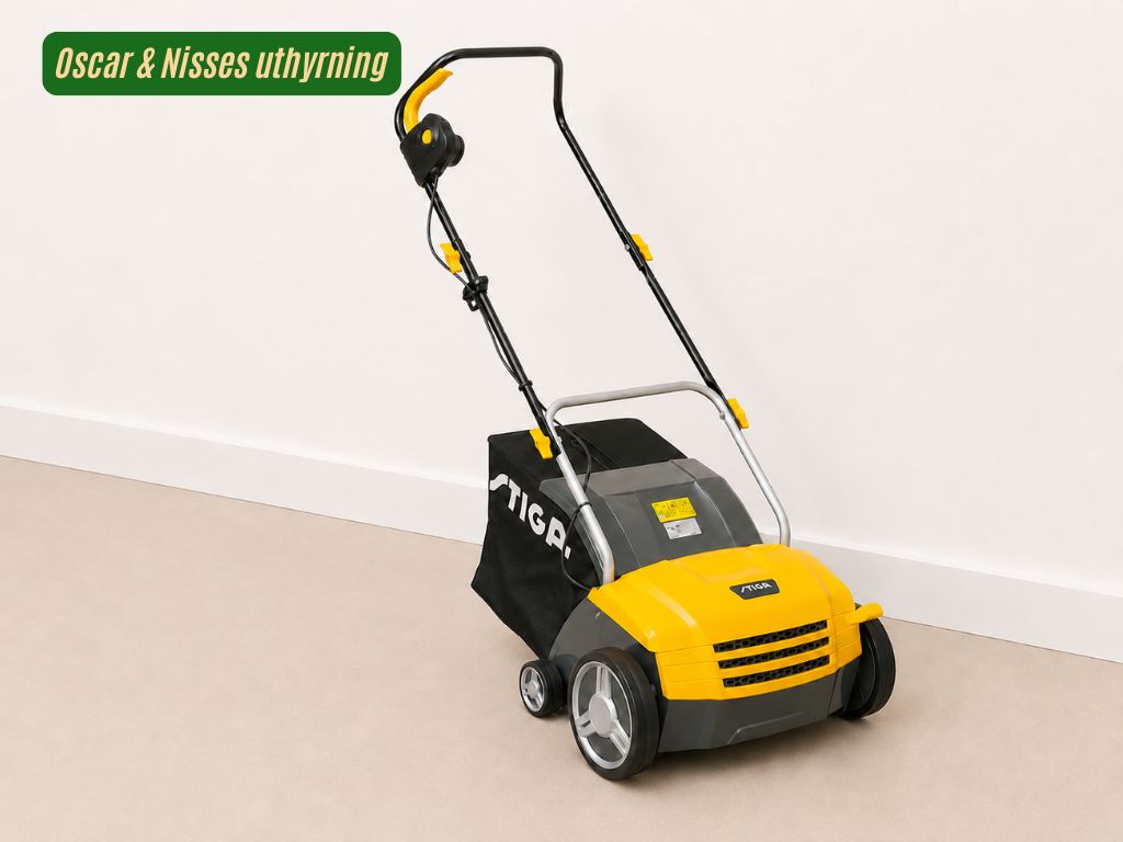 Vertikalskärare stiga  – få grönare & friskare gräsmatta 🌱