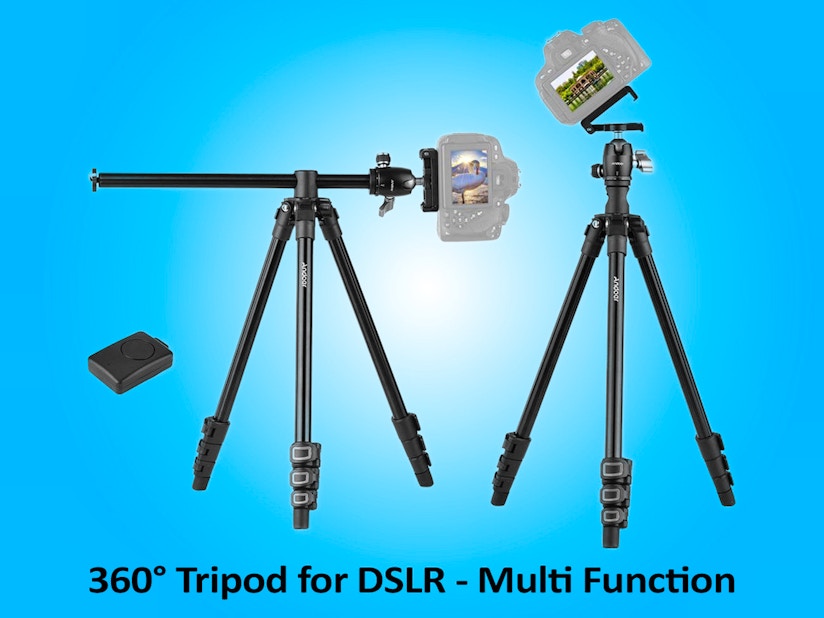 Andoer q160h 360 degree tripod with horizontal mount