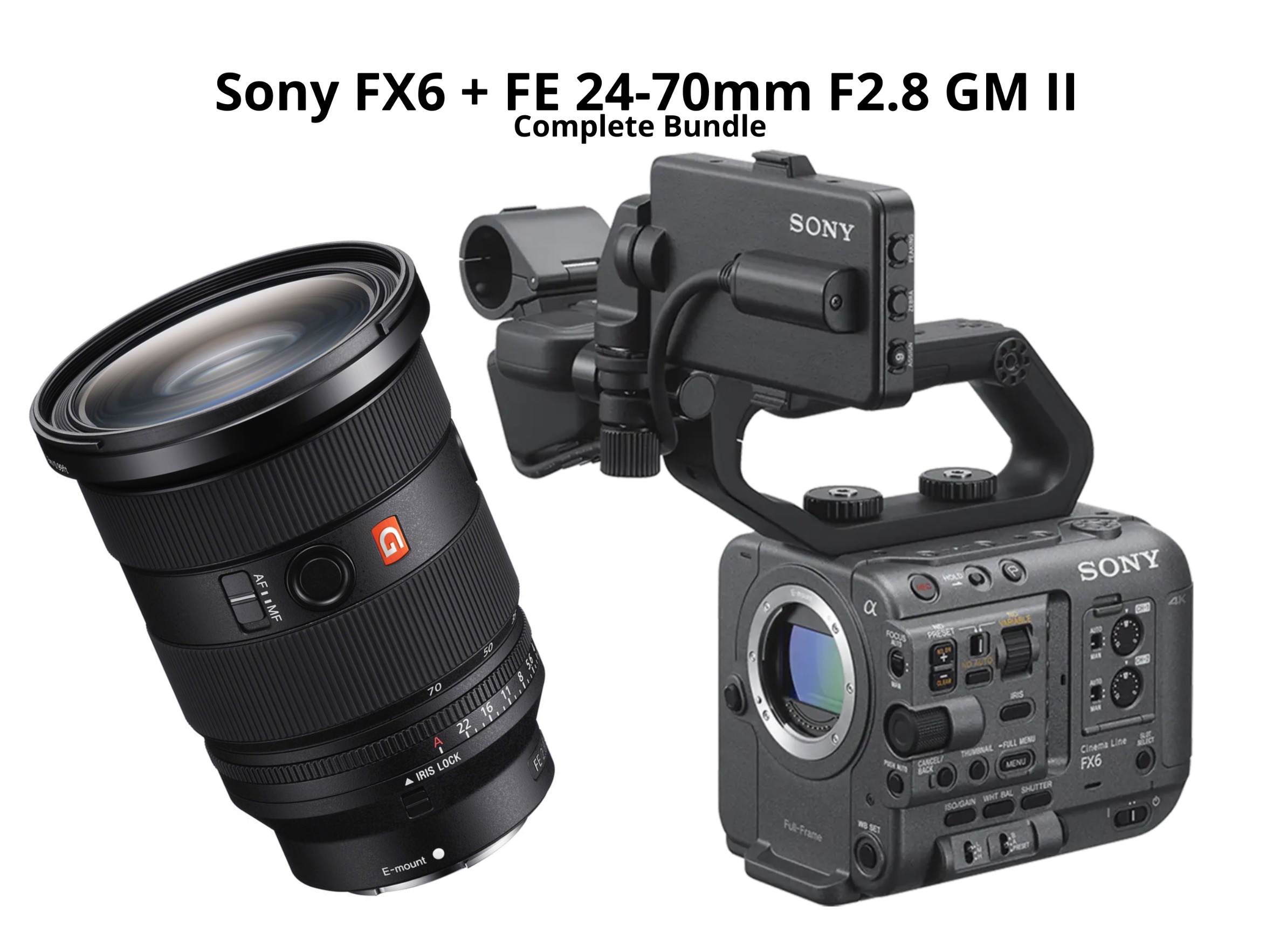 Sony fx6 + fe 24–70mm f2.8 gm ii 